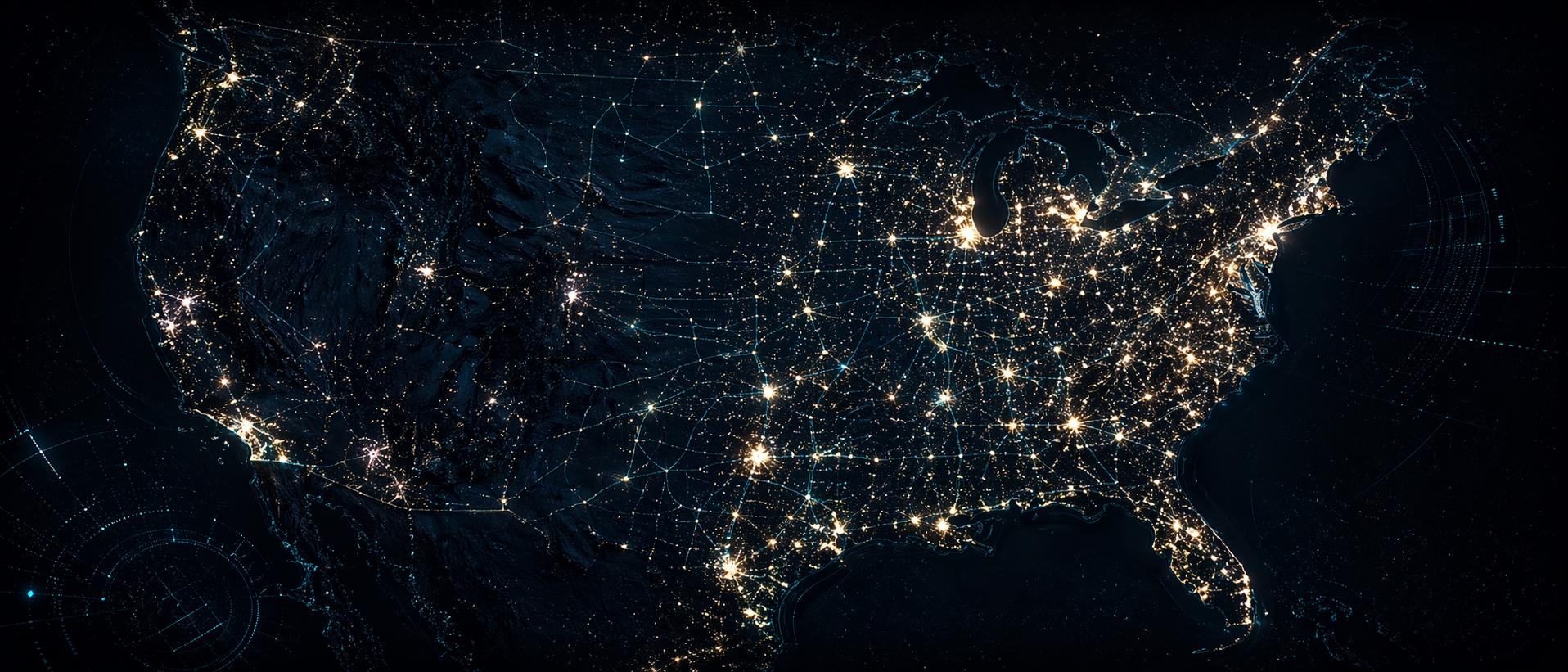 United States energy grid visualization